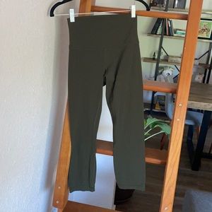 Army Green Lululemon Align Crop